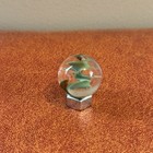 Vintage Handmade Art Glass Artist Signed Jd Shooter Marble 1 22    Large Swirl  12