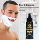 Beard Grooming Kit Conditioner  Oil  Brush  Comb  Balm  Scissors   Storage Bag