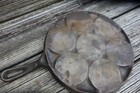 Vintage Cast Iron Plett Pancake Silver Dollar Egg Pan Unbranded Antique 9 5    Usa