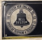 At t Vtg Bell System Southern New England Tel Co Public Telephone Porcelain Sign