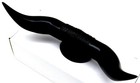 Hood Ornament Pull Bull Horn For Flat Surface Matte Black 12 7 8  Wide Gg 48182