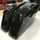 Complete Hard Saddlebags For Harley Touring Road King Glide 14-22 W  Black Latch