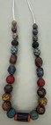 Genuine Ancient Roman Mosaic Gabri Glass Bead Necklace Circa 1st-2nd Century Ad