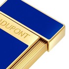 S t  Dupont Biggy Blue Lacquer   Gold Torch Lighter   25225   New In Box  