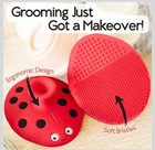 Splashez Lady Bug Baby Grooming Kit - 2 Pack Cradle Cap Brush And Scalp Massager