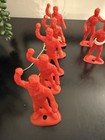 Vintage Mpc Plastic Fireman Lot Ring Hands Red Lot Of 12