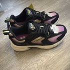 Avia 5000 Women   s Athletic Sneakers Size 6 Black purple Leather Mesh