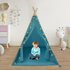 Blue Kids Play Tent Teepee Tent Mat  Light Indoor Playhouse Girls  Boys Sibling