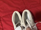 Nike Air Jordan 1 Mid White Leather Mid Top Lace Up Sneakers 4 5 Youth