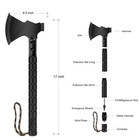 9-in-1 Survival Axe Tactical Camping Hatchet W  Hammer Compass   Sheath