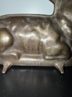 Vintage Griswold Cast Iron Lamb Cake Mold No  866   2 Piece Easter Sheep Mold