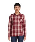 Time And Tru Women s Size 2xl Button Down Long Sleeve Red Plaid Flannel New
