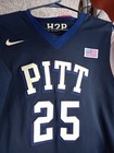 Game Worn Used Pittsburgh Panthers Nike Pitt Basketball Jersey  25 Nix Sz 54
