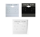 Pack Of 100 Grey Hanging Earring Cards  Jewelry Display