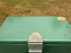 Vintage Coleman Galvanized Metal Cooler Green Hold The Cold Model 632 Penguin