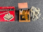 Vintage Mansfield Junior 8mm 16mm Film Splicer Kit W  Box Cement Warranty Card
