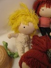 Pocket Dolls Lot Of 9 Joan Walsh Augland Vtg 60s 70s Plush Girl Toys   Accessory