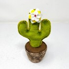 New   Dritz Collectible Cushions Novelty Pin Cushion Flowering Cactus Succulent