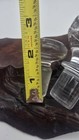 2   Vintage Decanter Bottle Stopper Replacement Top Clear Glass