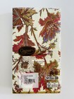 Caspari 15 Paper Dinner Napkins Rectangle Paisley Leaves Ivory Fall Autumn 