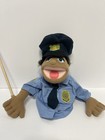 Melissa   Doug Police Officer Hand Puppet Original Stick Cop Trooper Rare Good