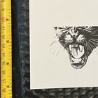 Panther Art Print 5   x7    Vintage Old School Tattoo Flash Style Artist Shmoxd