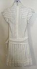 Vtg Gunne Sax White Lace Drop Waist Dress Xs S Pleated Skirt Flapper Fairycore
