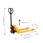 Apollolift 4400lbs Skinny Pallet Jack 48 x21  Fork Hydraulic Hand Pallet Truck