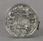 Victorian Art Nouveau Sterling Silver Sewing Tape Measure