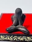 Closed Eyes Phra Pidta Lp Kron Statue Wat Bangsae  Old Thai Buddha Top Amulet