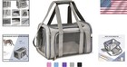 Airline Approved Soft-sided Pet Carrier For Cats   Dogs  Up To 25lbs - Grey