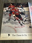 1964 Habs Vs Leafs Weekend Magazine 20x28 Poster Signed Beliveau pulford  3  jsa
