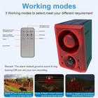 Solar Outdoor Motion Sensor Alarm Dog Barking gunshot Sound 130db For Yard  Coop