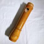 Zen-on 5400b Wooden Bass Recorder Used Vintage With Case  Bocal