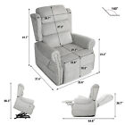 Full Auto Electric Power Lift Massage Heat Recliner Chair Sofa Vibration Remote