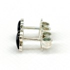 Tous Earrings Silver Natural Stone Bear Design Elegant Jewelry Accessories E606