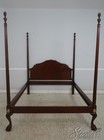 70881  Henkel Harris Model 148 Queen Size Claw Foot Mahogany Bed