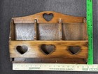 Vintage Wall Hanging Caddy Letter Mail And Keys Organizer mail Holder 11  X 16  