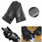 Leather Gloves Motorcycle Men Full Finger Touchscreen Driving Winter Warm Usa