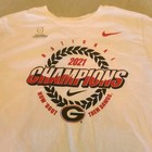 The Nike Tee Mens Large White Georgia Bulldogs 2021 National Champions   