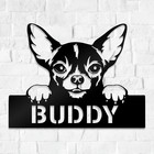 Personalized Chihuahua Puppy Metal Sign  Gift For Dog Lover  Pets Home Decor