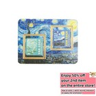 Set Of 2 - Magnet Bookmarks Famous Paintings Reading Readers Gift For Book Lover