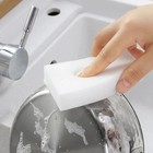 10-200 Pieces Of White Melamine Sponge Eraser  Kitchen  Office Bathroom Cleaning
