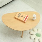 Small Oval Coffee Table Mid Century Modern For Living Room Center Minimalist    