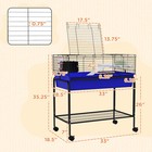 Small Animal Cage Guinea Pig  Hedgehog  Ferret  Blue