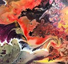  lava  12 x 12    Original Painting By Alexander Antanenka