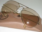 62  14 Vintage B l Ray-ban Brown Photochromic Changeables Aviator Sunglasses New