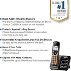 Panasonic Cordless Phone Answering Machine Expandable Call Block 1 Handset Black