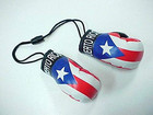 Puerto Rico Country Flag Mini Boxing Gloves To Hang On Car Mirror