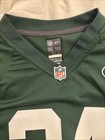 Nike Nfl New York Jets On Field Green Jersey Revis  24 Women Size L With Scarf